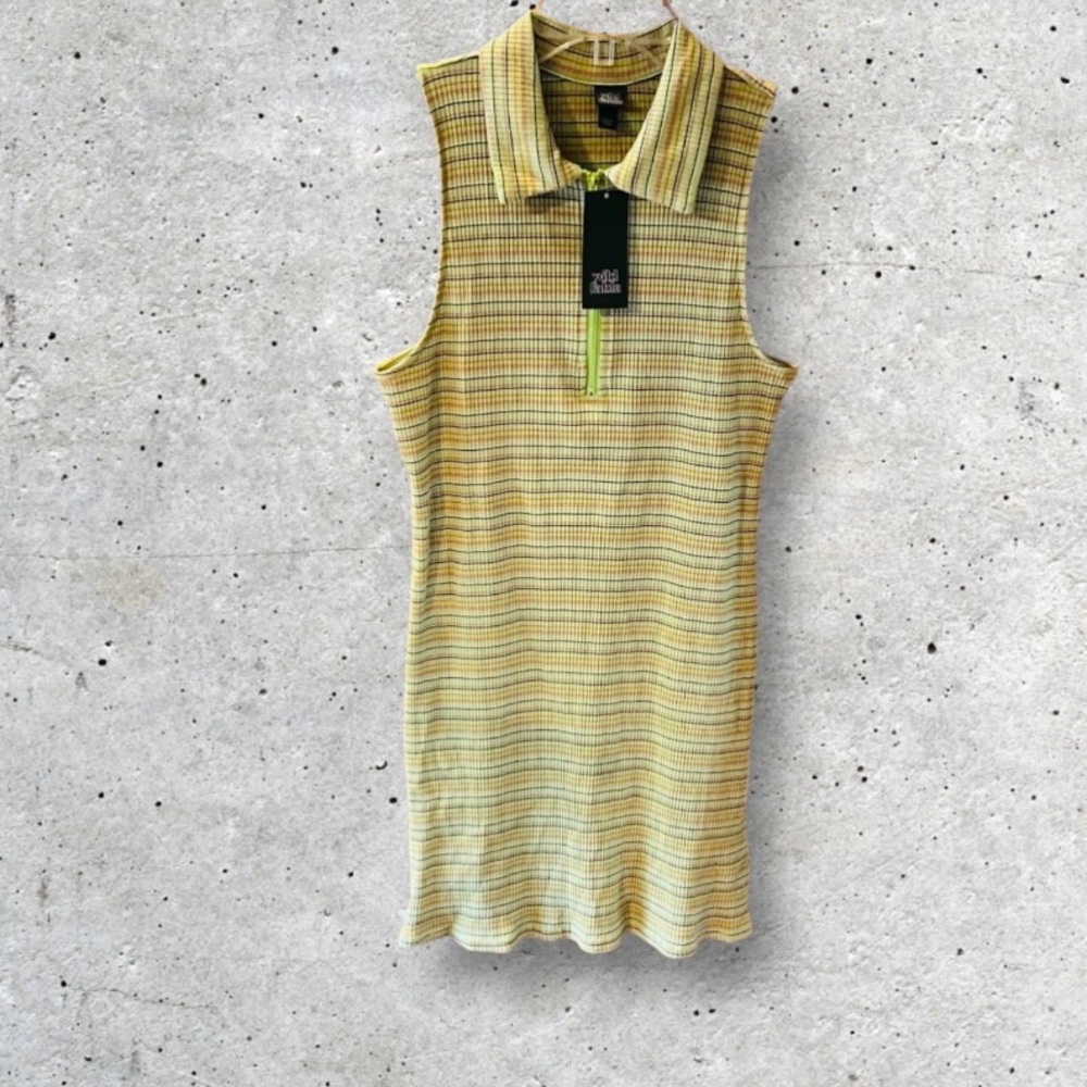 NWT Wild Fable Striped Polo Bodycon Mini Dress - Picture 4 of 10